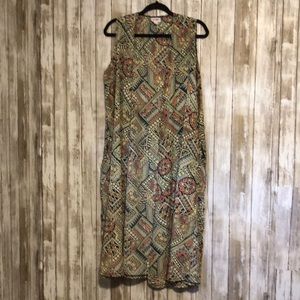 Lularoe sleeveless cardigan size M